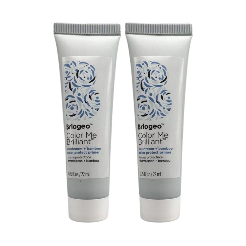 (2) BRIOGEO Color Me Brilliant Mushroom + Bamboo Color Protect Primer - .75 oz